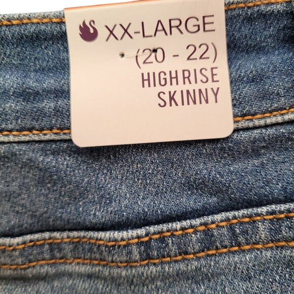 Gloria Vanderbilt Women's The Always Perfect High Rise Skinny Blue Jeans XXL - Picture 9 of 11